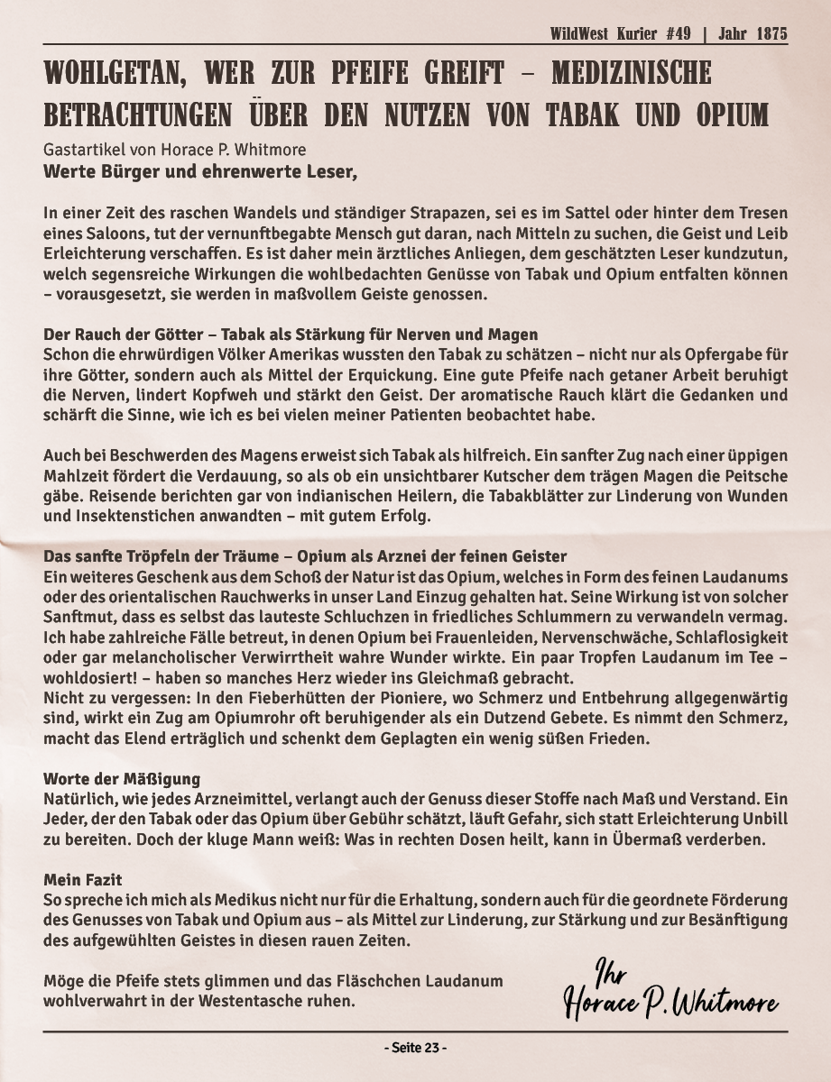 WWK Eintrag zur Medizin 1875